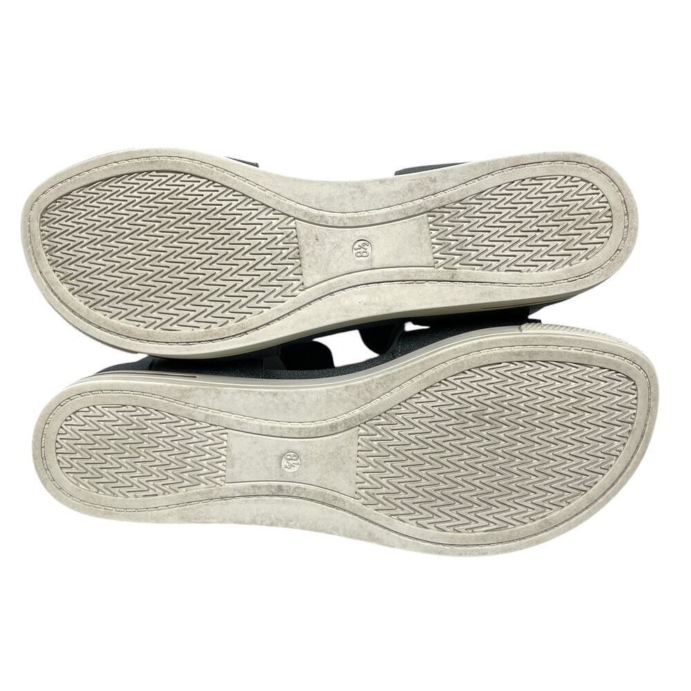 Eileen Fisher Spree Sport Platform Sandal Gray Silver Size 8.5 Leather Upper - Picture 13 of 13